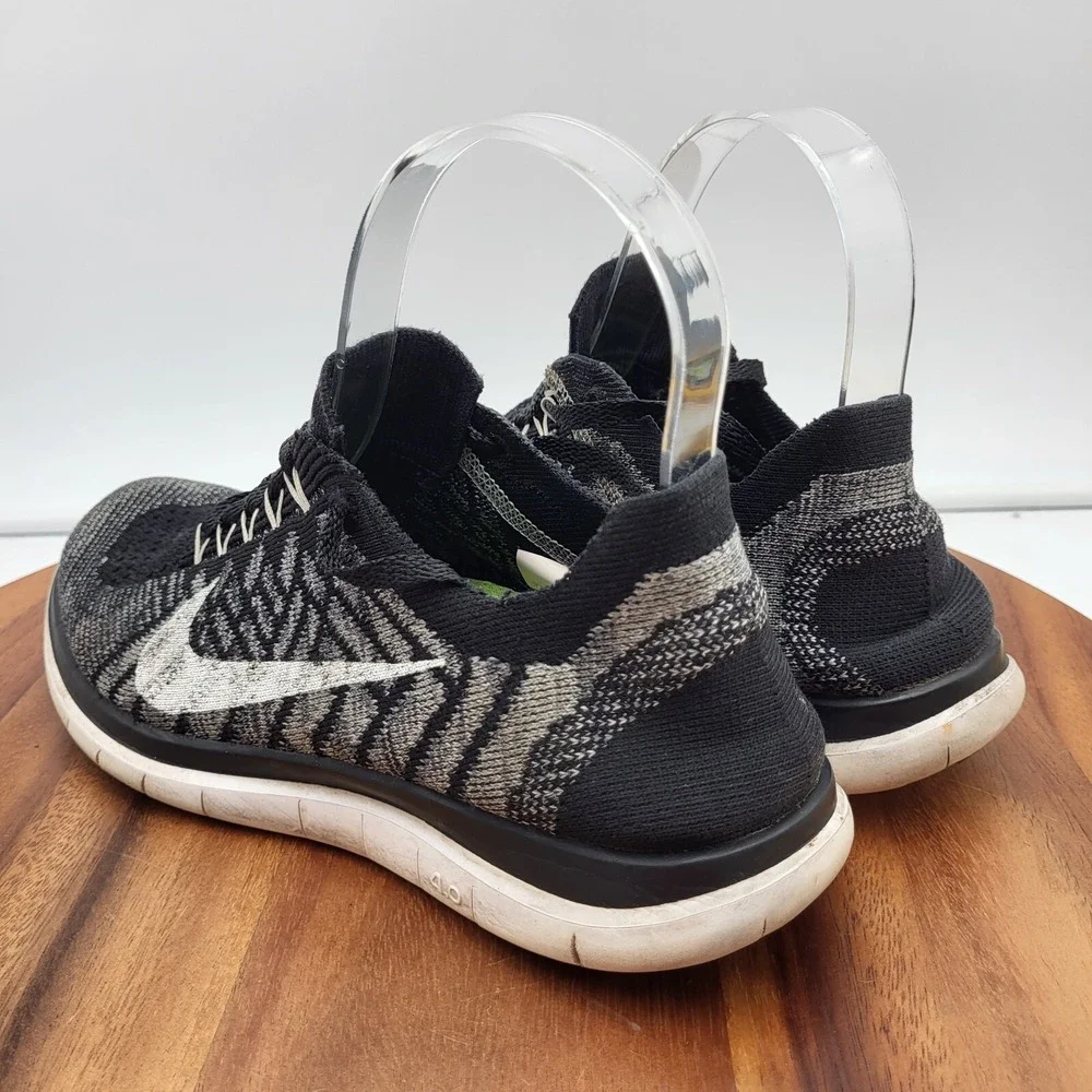 Nike Womens Free 4.0 Flyknit Running Shoes Womens 7‎ Black   717076-001 Sneakers